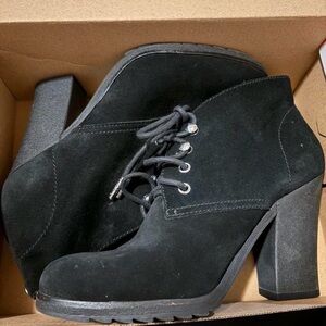 Michael Kors Black Lace Up Boots